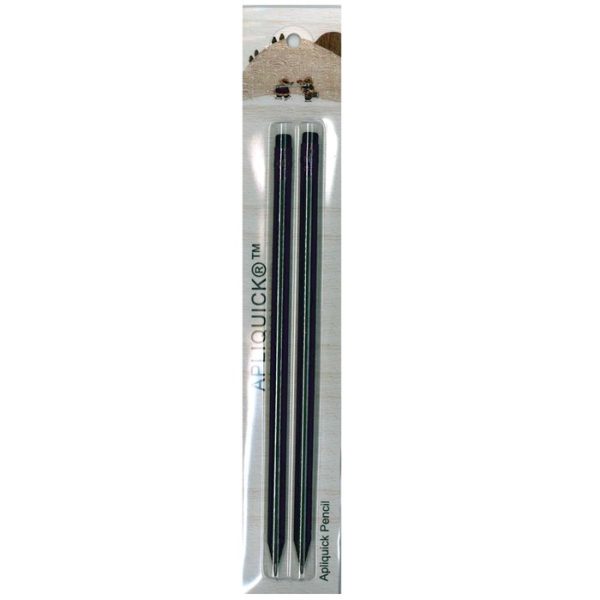 APLIQUICK - LAPIZ NEGRO MINA BLANDA X2 PARA FRISE.